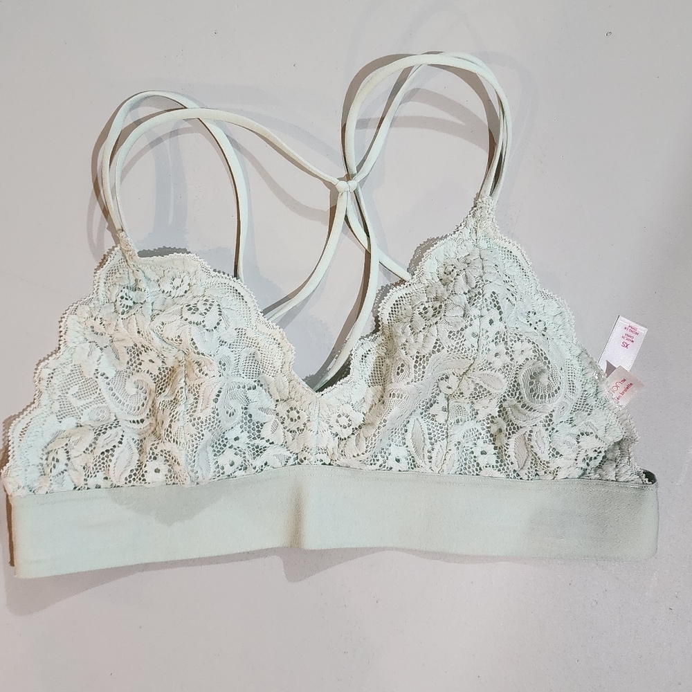 Mint green bralette